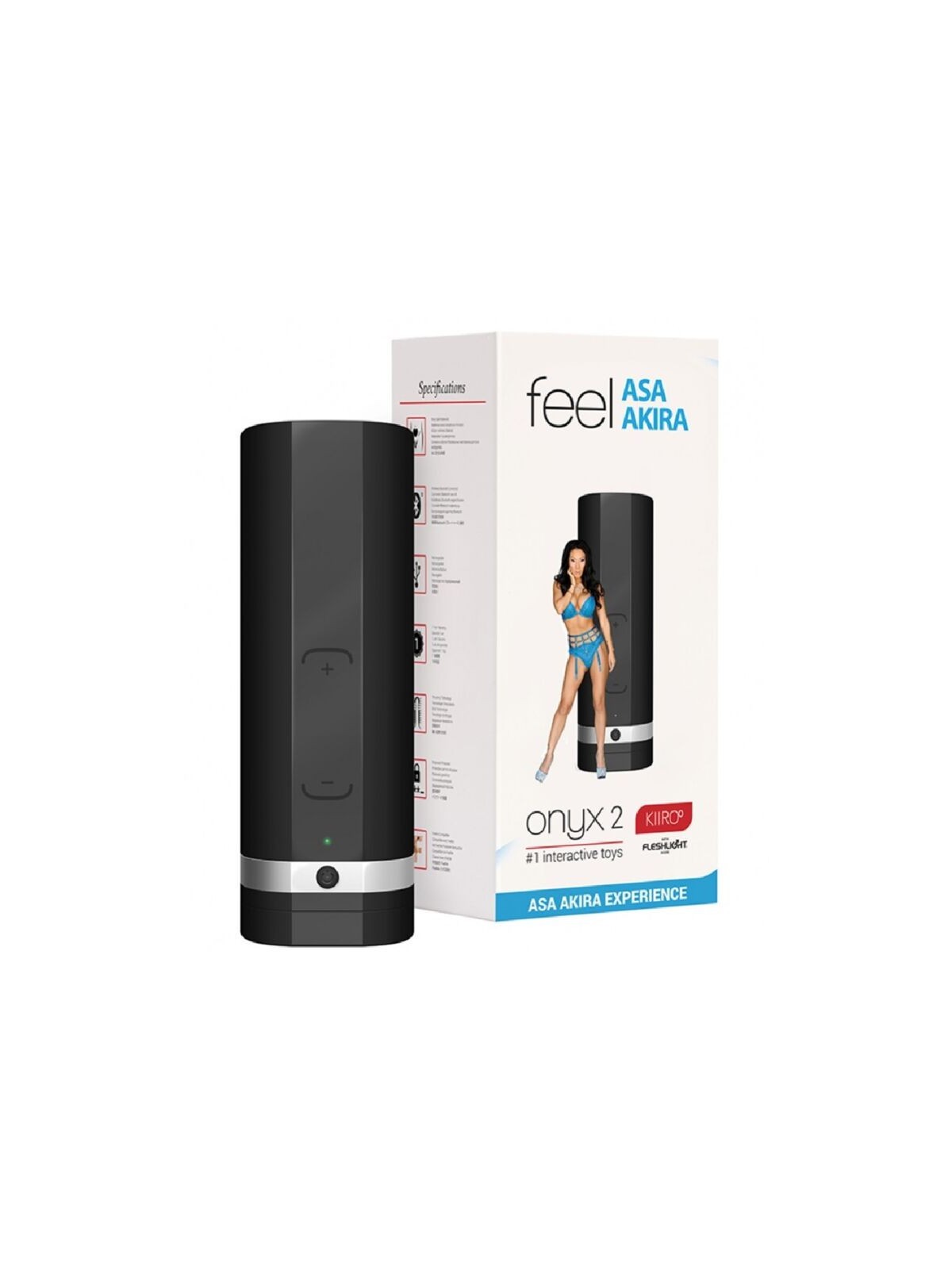 Kiiroo Onyx+ Teledildonic Masturbador Asa Akira Experience - Comprar Masturbador automático Kiiroo - Masturbadores automáticos (