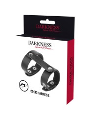 Darkness Anillo Pene & Testículos Ajustable Leather - Comprar Castidad masculina Darkness - Castidad masculina (3)