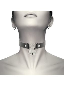 Coquette Collar Cuero Vegano Accesorio Corazón Con Llave - Comprar Collar BDSM Coquette - Collares BDSM (1)