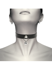 Coquette Collar Cuero Vegano Accesorio Woman Cascabel - Comprar Collar BDSM Coquette - Collares BDSM (1)