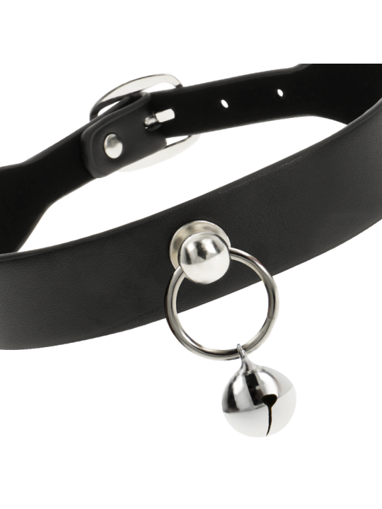 Coquette Collar Cuero Vegano Accesorio Woman Cascabel - Comprar Collar BDSM Coquette - Collares BDSM (3)