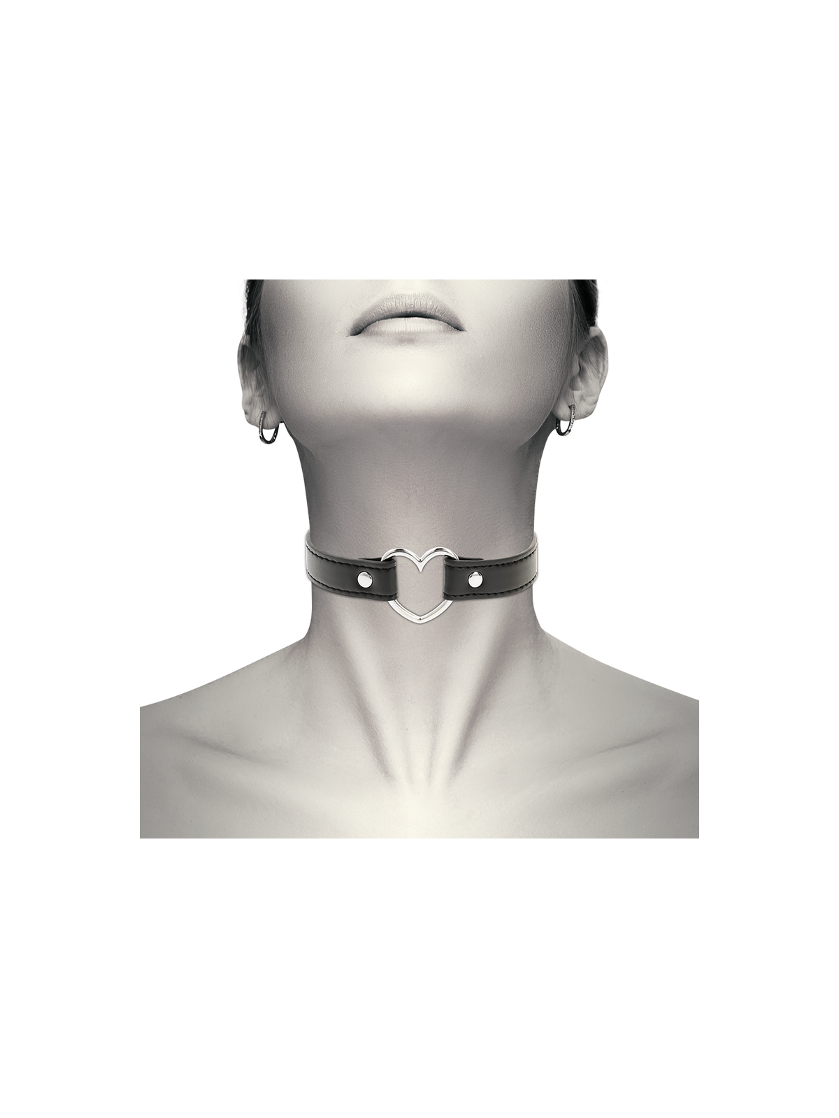 Coquette Collar Cuero Vegano Accesorio Woman Corazón - Comprar Collar BDSM Coquette - Collares BDSM (1)