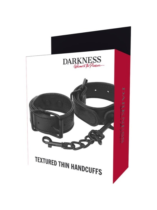 Dark Ness Esposas Ancho Fino Texturizadas - Comprar Esposas sexuales Darkness - Esposas eróticas (4)