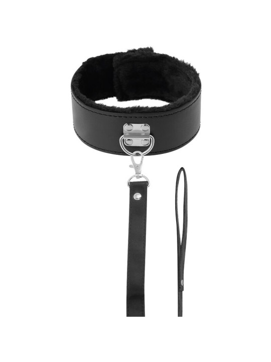 Darkness Collar Forrado Con Cadena Titanium - Comprar Collar BDSM Darkness - Collares BDSM (1)