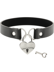 Coquette Collar Cuero Vegano Accesorio Corazón Con Llave - Comprar Collar BDSM Coquette - Collares BDSM (2)