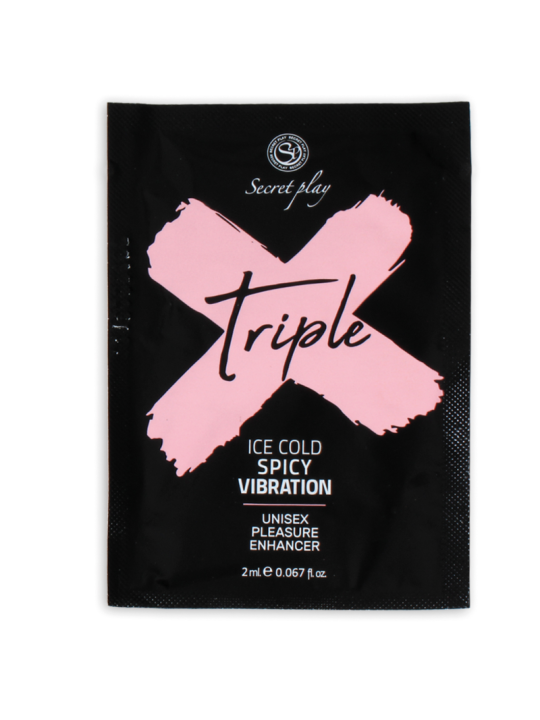 Secretplay Monodosis Triple x Intensificador Placer - Comprar Vibrador líquido Secretplay - Lubricantes monodosis (1)