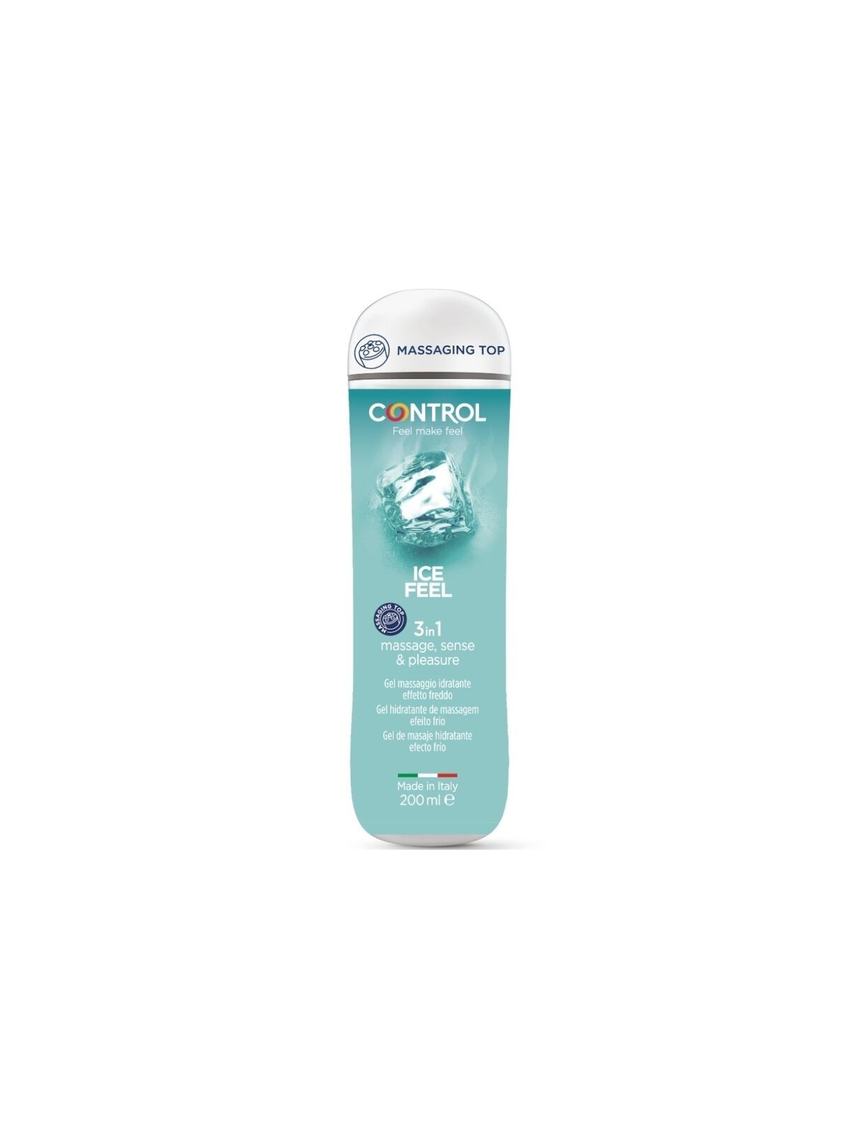 Control Gel 3 En 1 Ice Feel 200 ml - Comprar Gel efecto frío Control - Lubricantes efecto frío (1)