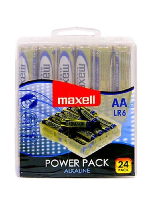 Maxell Pila Alcalina AA LR6 Pack*24 Pilas - Comprar Pilas y baterías Maxell - Pilas & baterías (1)