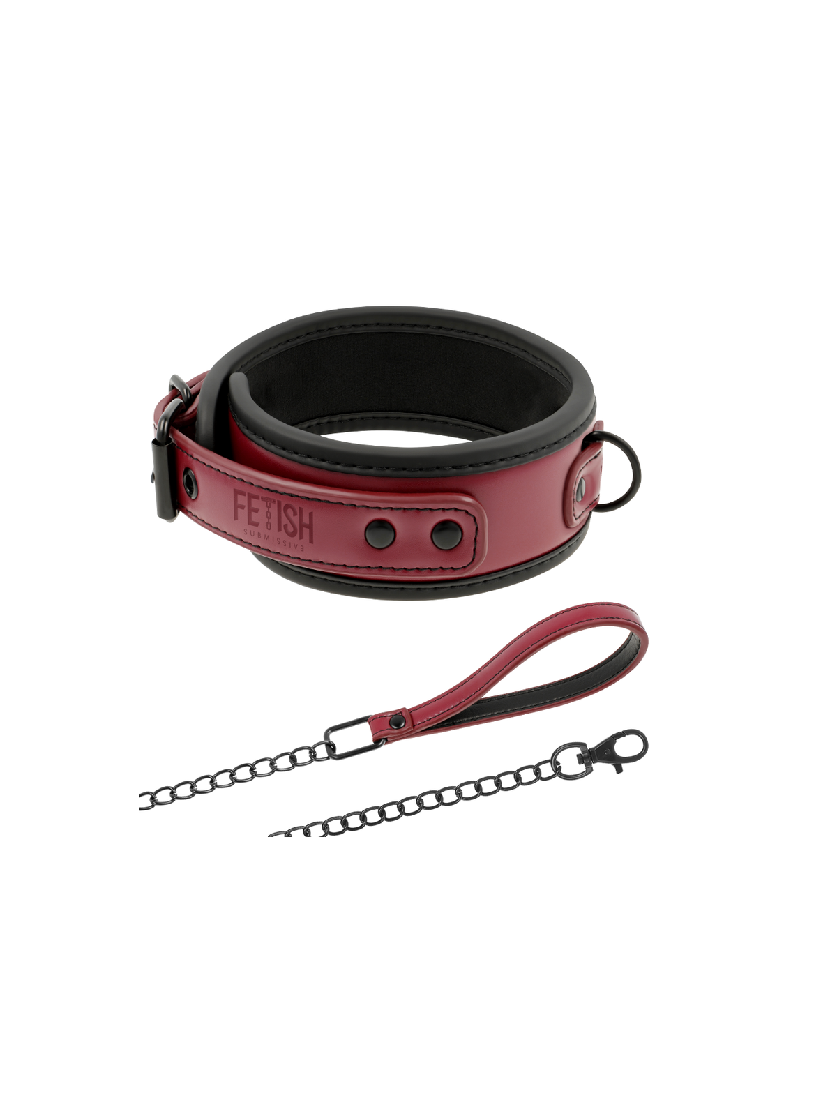 Fetish Submissive Dark Room Collar Con Cadena - Comprar Collar BDSM Fetish Submissive - Collares BDSM (1)