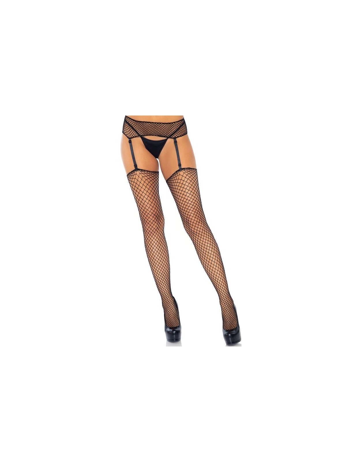 Leg Avenue Medias Con Liguero Talla Grande - Comprar Medias sexy Leg Avenue - Medias sexys (1)