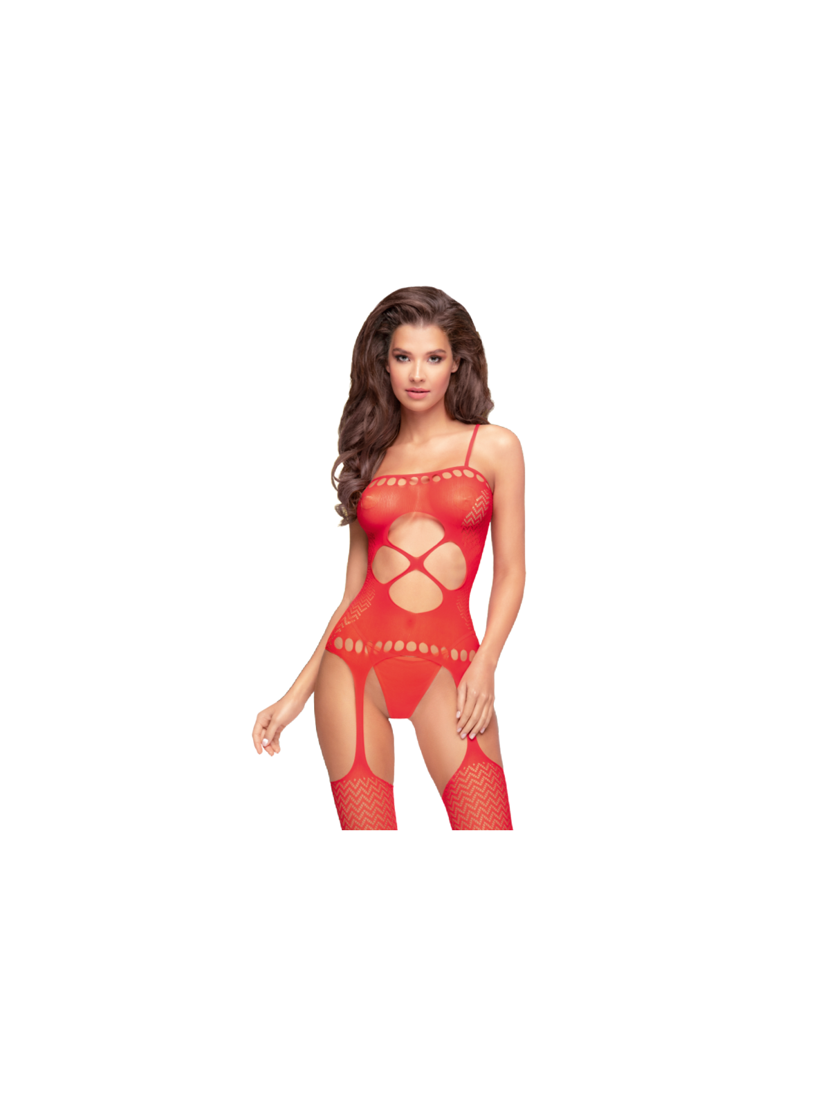 Penthouse Hot Nightfall Bodystocking Rojo - Comprar Bodystocking sexy Penthouse - Redes catsuits (1)