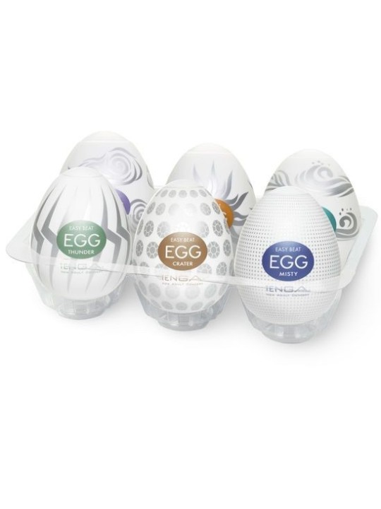 Tenga Huevo Masturbador Pack 6 Modelos II - Comprar Huevo masturbador Tenga - Huevos masturbadores (1)