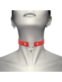 Coquette Collar Cuero Vegano Rojo Accesorio Corazón Con Llave - Comprar Collar BDSM Coquette - Collares BDSM (3)