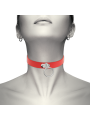 Coquette Collar Cuero Vegano Rojo Accesorio Woman Fetish - Comprar Collar BDSM Coquette - Collares BDSM (2)