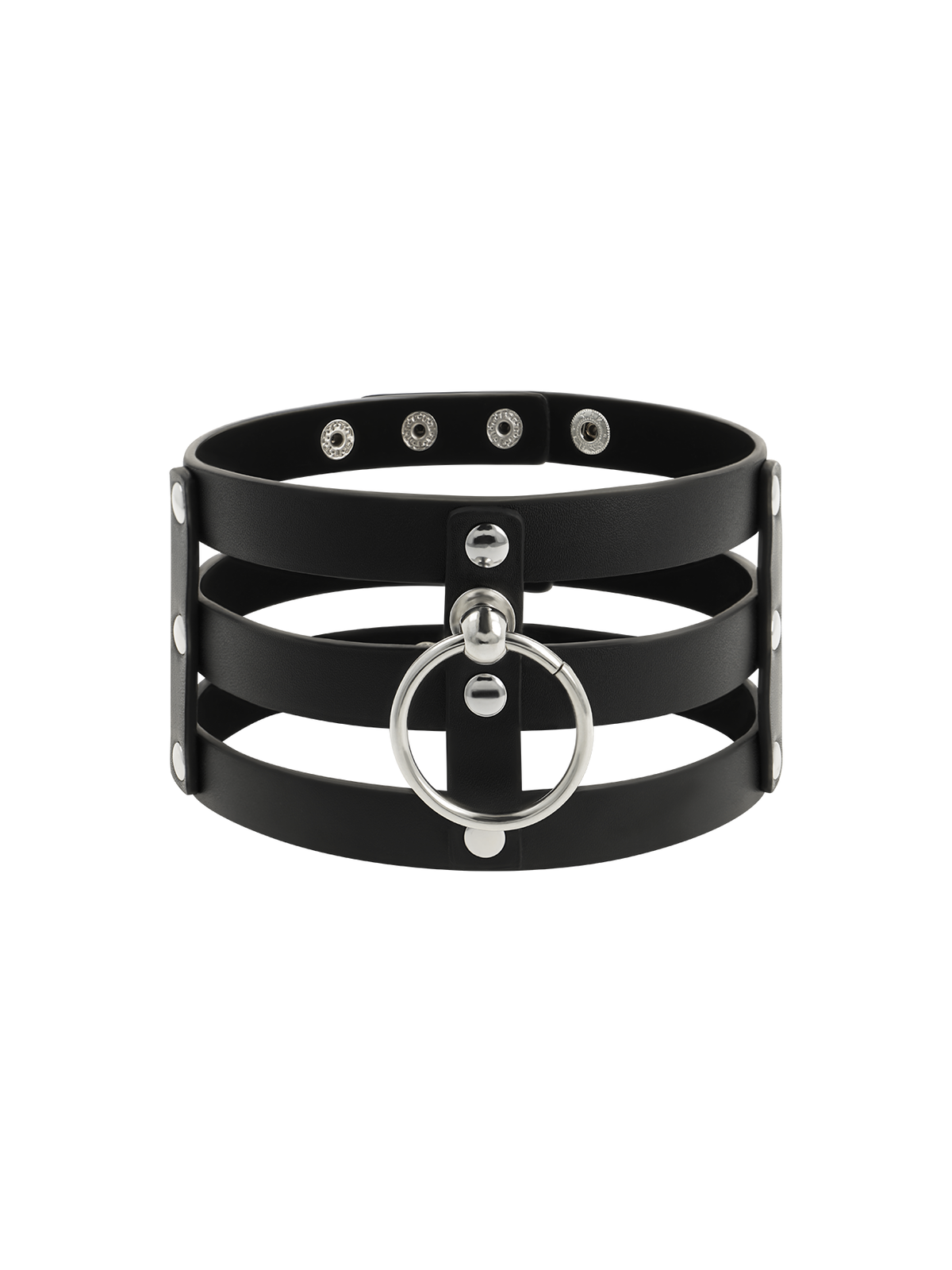 Coquette Choker Cuero Vegano Estilo Fetish - Comprar Collar BDSM Coquette - Collares BDSM (1)