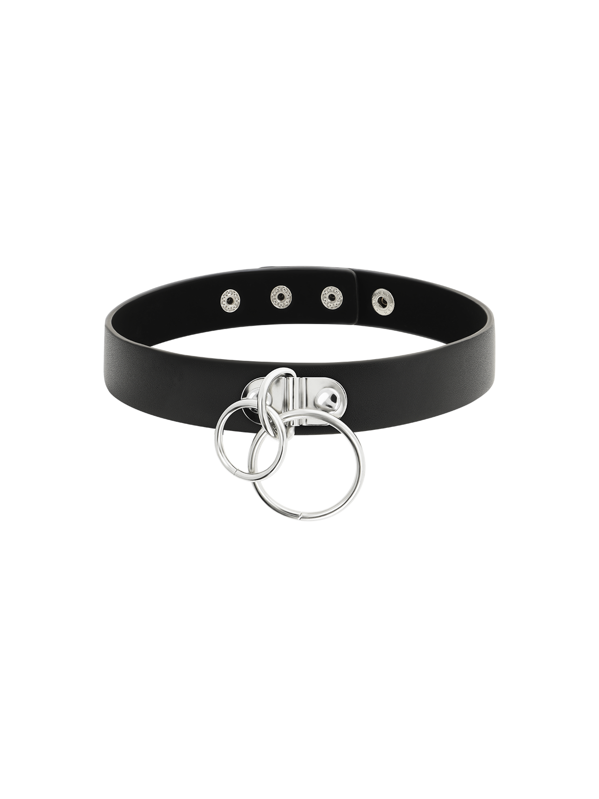 Coquette Choker Cuero Vegano Doble Anilla - Comprar Collar BDSM Coquette - Collares BDSM (1)