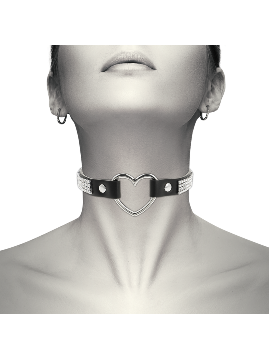 Coquette Choker Cuero Vegano Corazón - Comprar Collar BDSM Coquette - Collares BDSM (4)