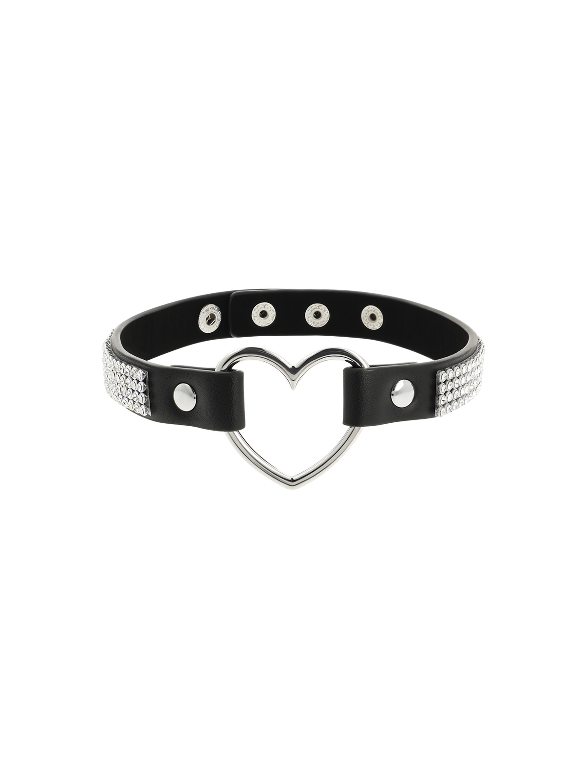 Coquette Choker Cuero Vegano Corazón - Comprar Collar BDSM Coquette - Collares BDSM (1)