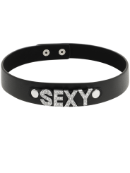 Coquette Choker Cuero Vegano Sexy - Comprar Collar BDSM Coquette - Collares BDSM (1)