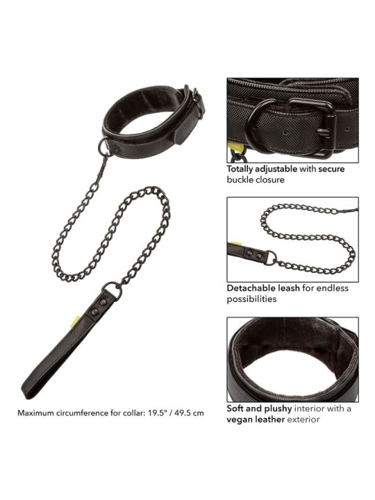 Calex Boundless Collar Con Correa - Comprar Collar BDSM California Exotics - Collares BDSM (4)