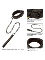 Calex Boundless Collar Con Correa - Comprar Collar BDSM California Exotics - Collares BDSM (4)