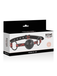 Begme Red Edition Mordaza Cuero Vegano - Comprar Mordaza sexual Begme Red Edition - Mordazas bondage (4)