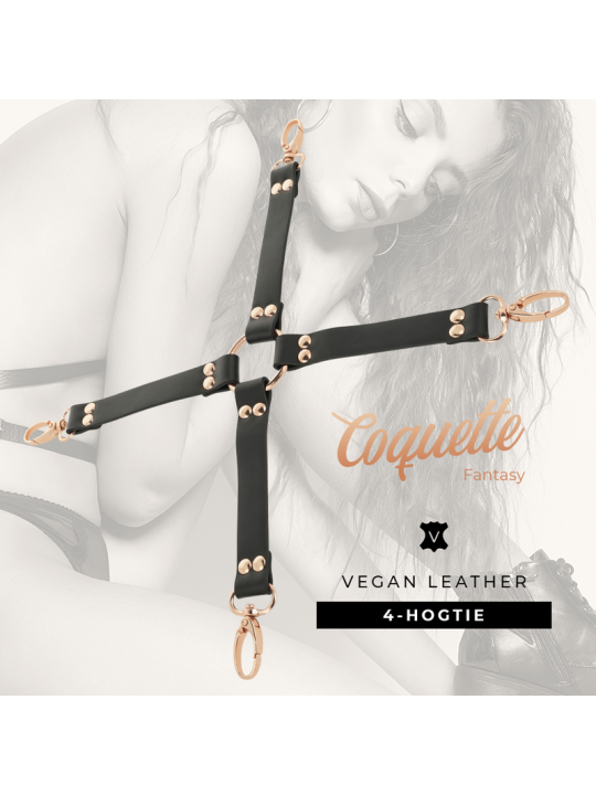 Coquette Fantasy Hog Tie Cuero Vegano - Comprar Restricción cama Coquette - Restricciones bondage (4)