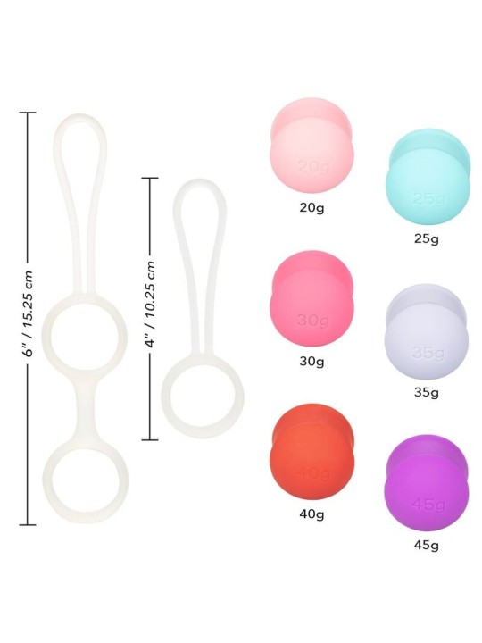 Calex She-Ology Set Bolas Kegel Intercambiables - Comprar Bolas chinas California Exotics - Bolas chinas (3)