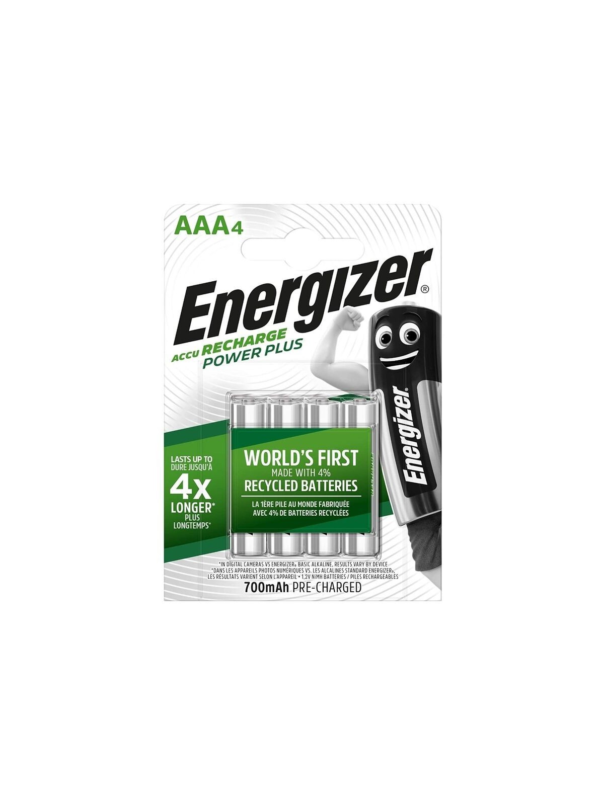 Energizer Pilas Recargables AAA 4 Blister - Comprar Pilas y baterías Energizer - Pilas & baterías (1)