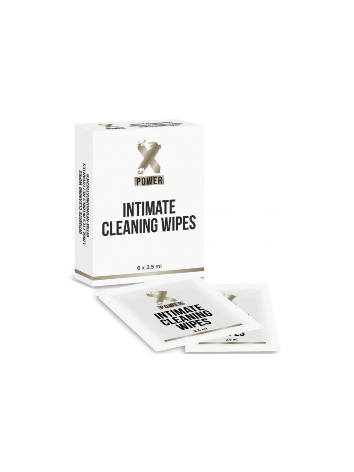 Xpower Intimate Cleaning Wipes Toallitas Limpieza Íntima 6 uds - Comprar Ducha anal y vaginal Xpower - Ducha anal & vaginal (1)