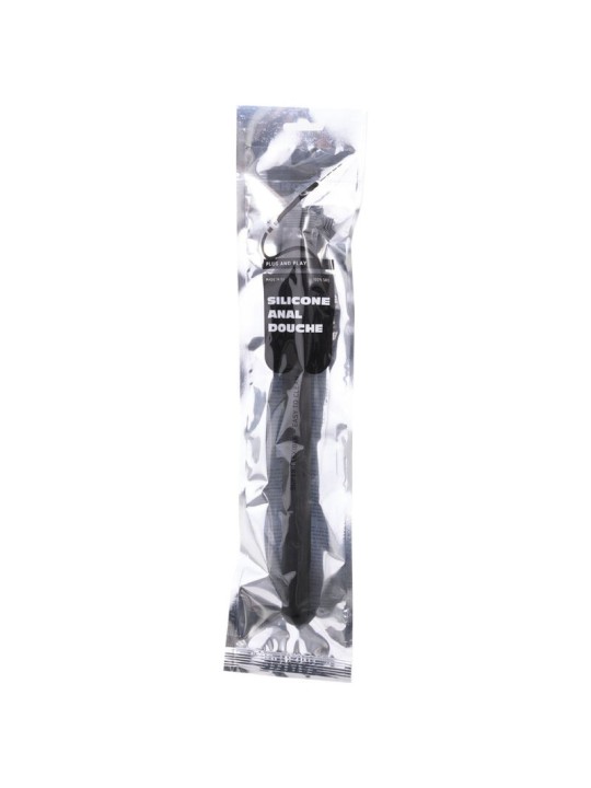 All Black Ducha Anal Silicona Sistema Stopper 27 cm - Comprar Ducha anal y vaginal All Black - Ducha anal & vaginal (2)