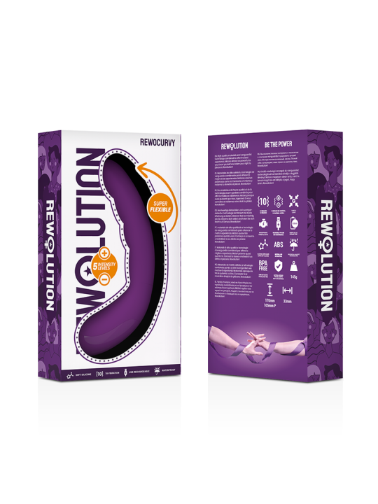 Rewolution Rewocurvy Vibrador Flexible Recargable - Comprar Vibrador punto G Rewolution - Vibradores punto G (5)