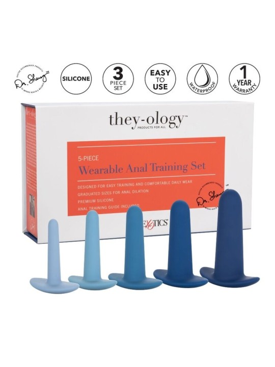 Calex Wearable Anal Training Set 5 Pieces - Comprar Plug anal California Exotics - Packs eróticos (5)