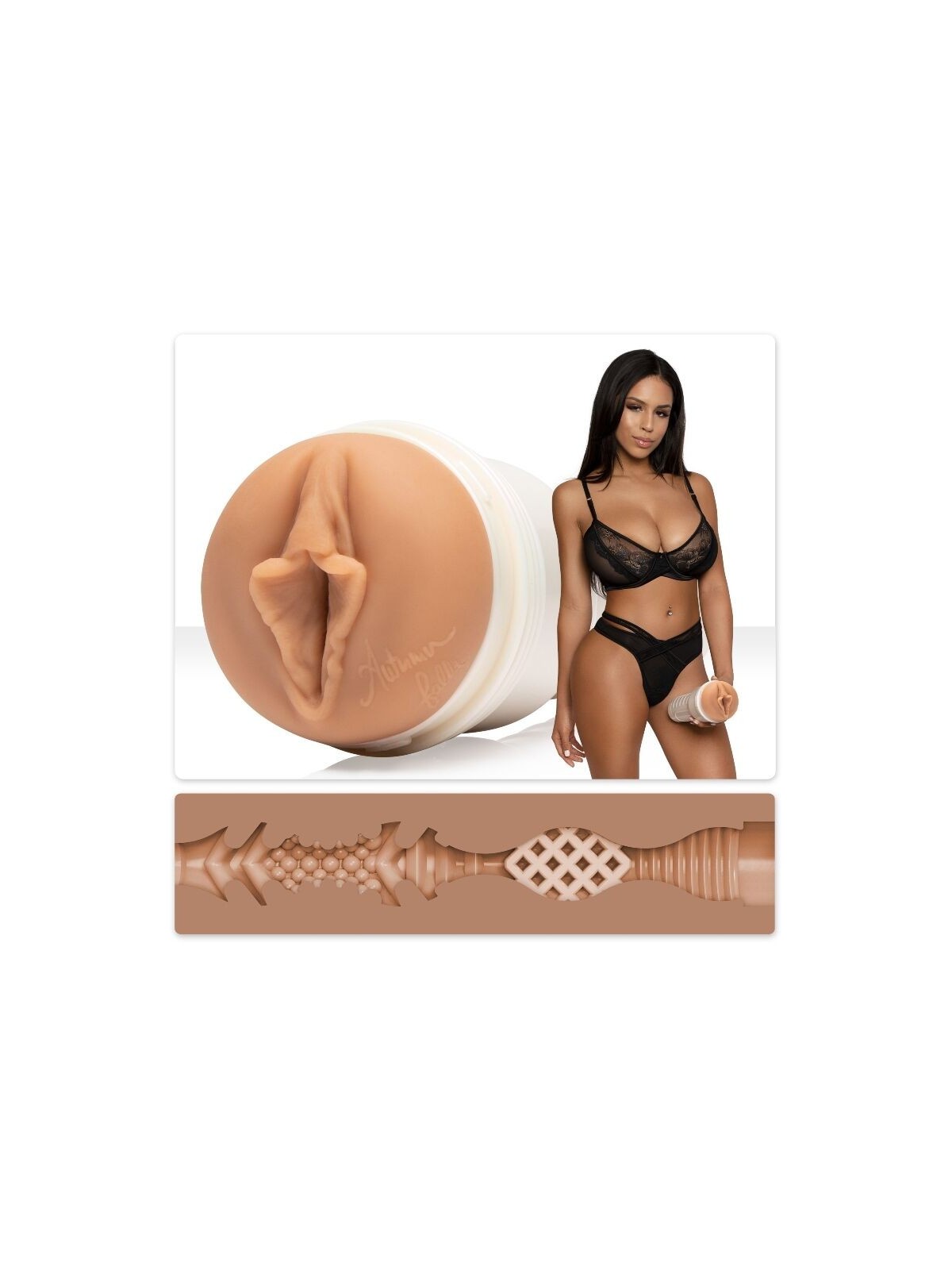 Fleshlight Girls Autumn Falls Cream - Comprar Réplica pornstar Fleshlight - Réplicas actrices & actores (1)