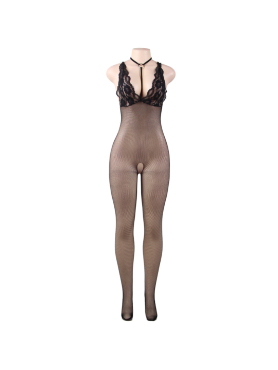 Queen Lingerie Bodystocking Cuerpo De Red Con Abertura S-L - Comprar Bodystocking sexy Queen - Redes catsuits (5)