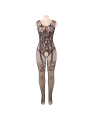 Queen Lingerie Bodystocking Con Abertura Flores S-L - Comprar Bodystocking sexy Queen - Redes catsuits (5)