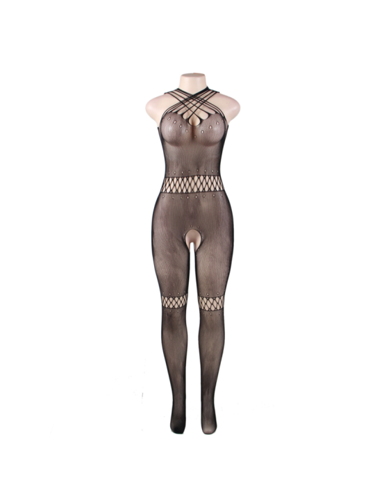 Queen Lingerie Bodystocking Cuello De Tirantas S-L - Comprar Bodystocking sexy Queen - Redes catsuits (4)