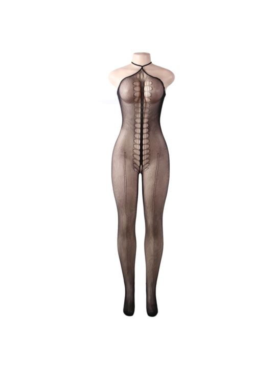 Queen Lingerie Bodystocking Cuello Halter S-L - Comprar Bodystocking sexy Queen - Redes catsuits (4)