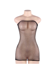 Queen Lingerie Vestido Cuerpo De Red Con Brillantes S-L - Comprar Vestido sexy Queen - Vestidos sexys (3)