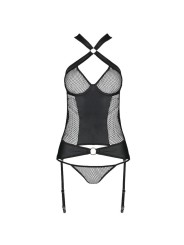 Passion Amanda Corset Cuero Ecológico - Comprar Lencería fetish Passion - Lencería fetish (4)