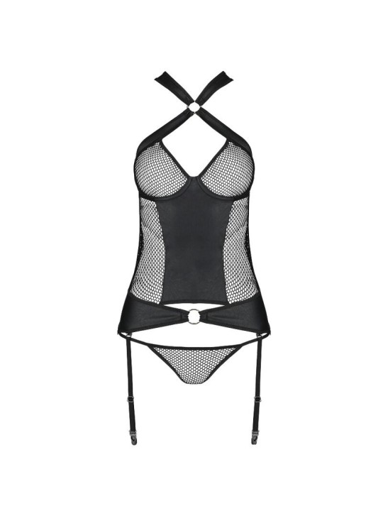 Passion Amanda Corset Cuero Ecológico - Comprar Lencería fetish Passion - Lencería fetish (4)