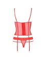 Passion Kyouka Corset Rojo - Comprar Conjunto sexy 3 pzas Passion - Conjuntos eróticos 3 o más piezas (3)