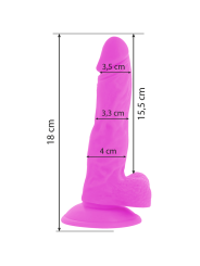 Diversia Dildo Flexible Vibración 18 cm | Vibrador Realista