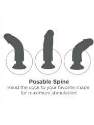 Dildo Vibrador King Cock Testículos 23 | Vibrador Realista