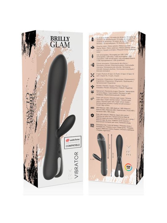 Brilly Glam Erik Vibrador Compatible | Vibrador Conejo