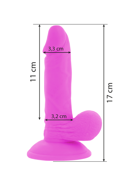 Diversia Dildo Flexible Vibración 17 cm | Vibrador Realista