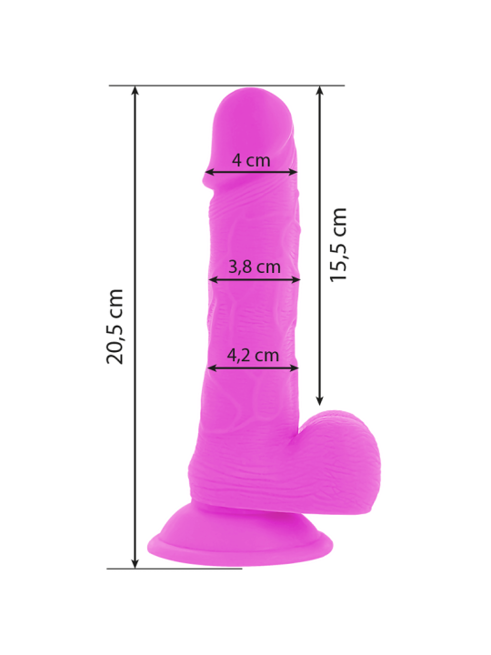 Diversia Dildo Flexible Vibración 20.5 | Vibrador Realista