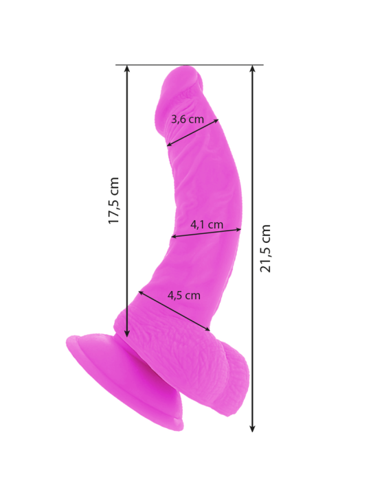 Diversia Dildo Flexible Vibración 21.5 | Vibrador Realista