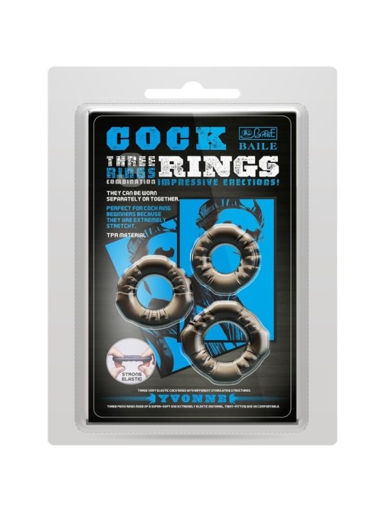 Cock Rings Yvonne Set 3 Anillos Pene | Anillo Sexual