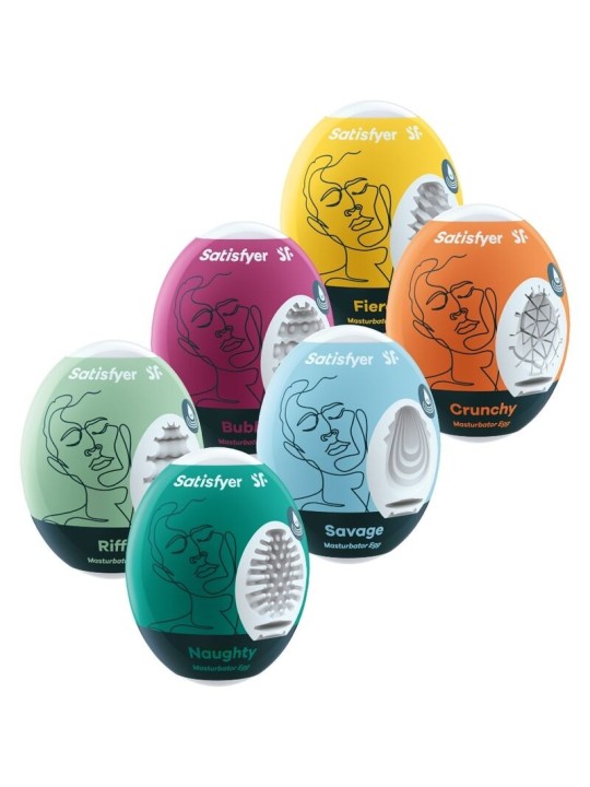Satisfyer Huevos Masturbadores Pack 6 | Huevo Masturbador